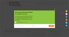 Desktop Screenshot of nutritiontofruition.com